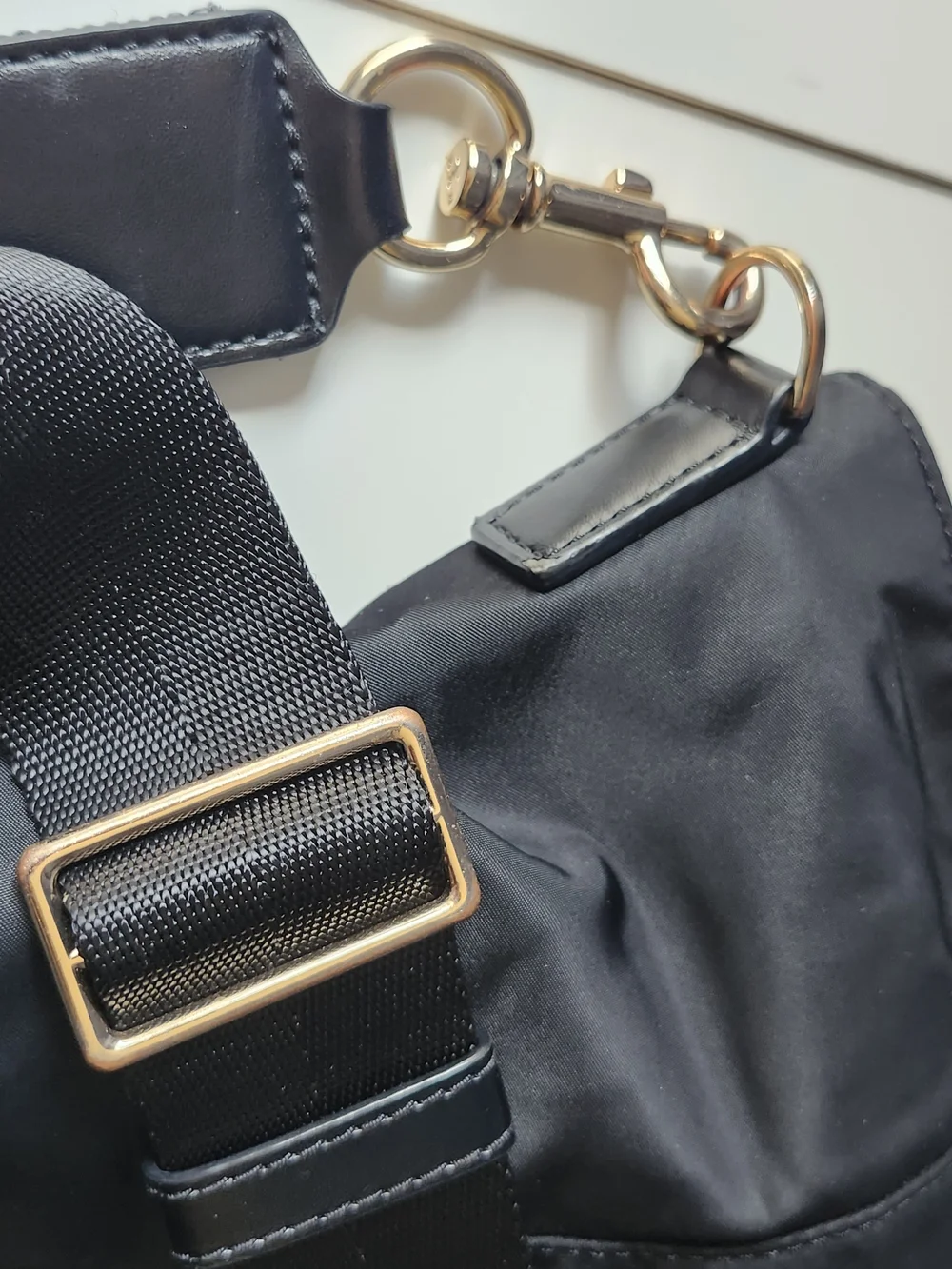 Tory Burch Tilda Black Nylon Small Tote Bag Convertible Crossbody Medium - Fair